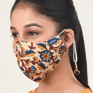 PERENNIAL BAGRU BLOCK PRINTED RE-USABLE MASK