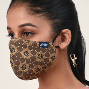 IRIS LANE AJRAKH BLOCK PRINTED RE-USABLE MASK