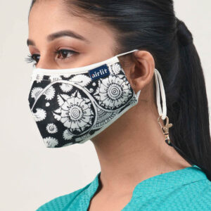 THE PUSHPAM THOLU BOMMALATA HAND PAINTED RE-USABLE MASK