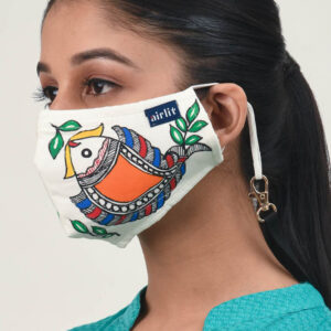 EVOLUTION MADHUBANI HAND PAINTED RE-USABLE MASK