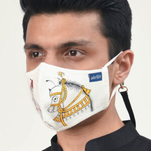 THE MAHARANA PHAD PAINTINGS HAND PAINTED RE-USABLE MASK
