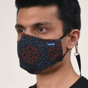 STAR STRUCK BLOCK PRINTED RE-USABLE MASK