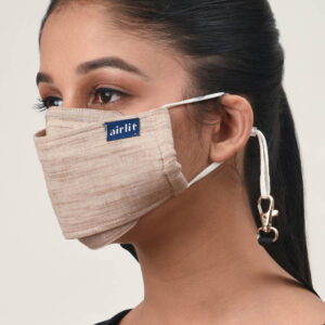 NATURELLE KHADI HAND WOVEN RE-USABLE MASK