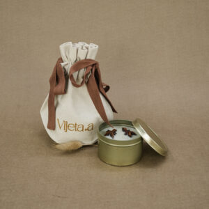 Airlit Floral Potpourri Fragrance Matte Gold Jar Candle