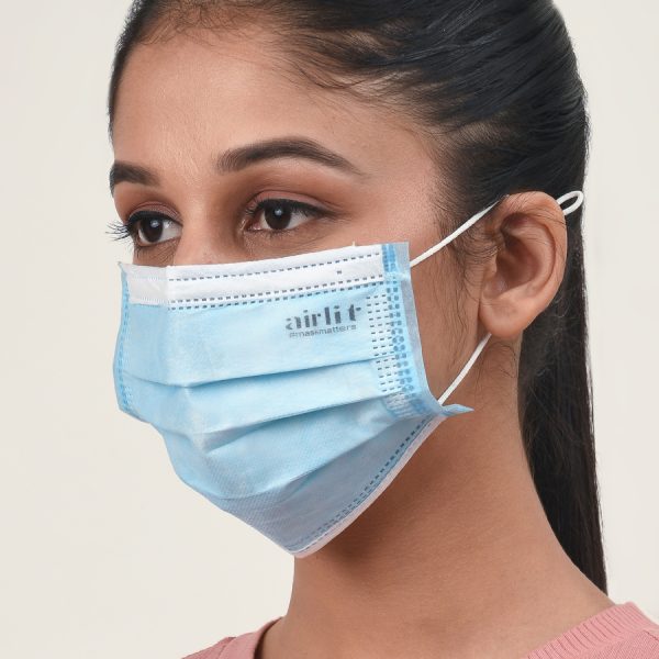 3 PLY DISPOSABLE MASK WITH EARLOOPS DISPOSABLE MASK