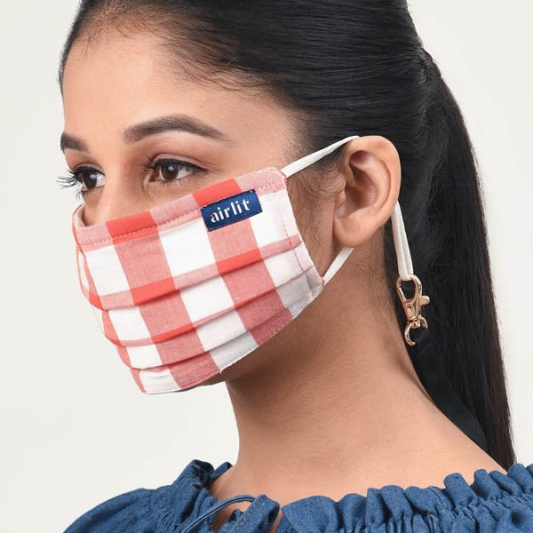 CRAYOLA WOVEN CHECK RE-USABLE MASK