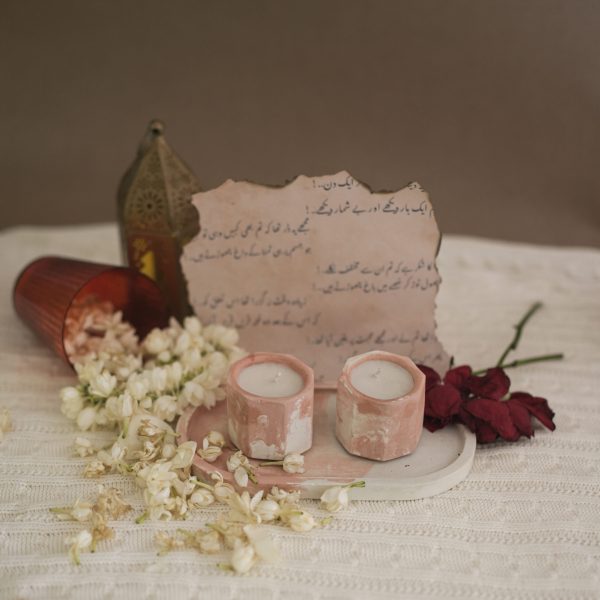Airlit Floral Potpourri Fragrance Octagon Candle (Set of 2)